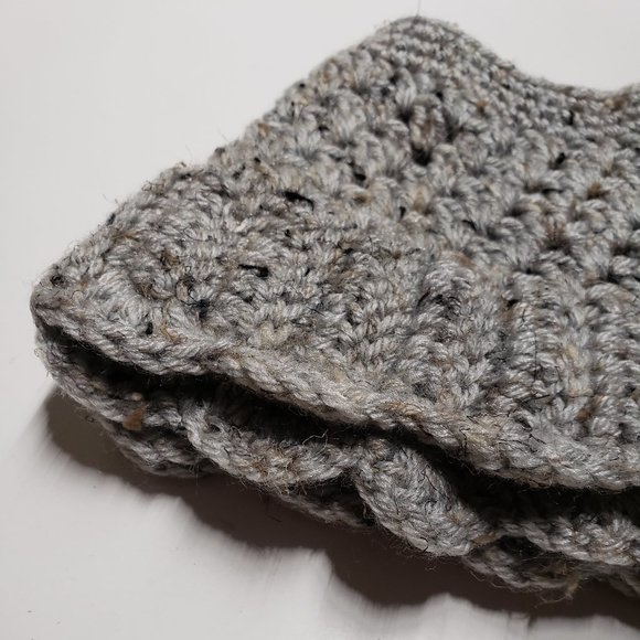 2/$20 cozy soft handmade knit crochet grey womens boot cuffs - Picture 4 of 6